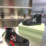 OFF WHITE plimsolls canvas shoes for Men's Women's Sneakers black #99874552