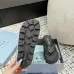 Prada Shoes for Women's Prada Slippers  Rubber Thong Sandals Black/White #A54181