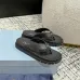 Prada Shoes for Women's Prada Slippers  Rubber Thong Sandals Black/White #A54181