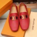LV leather Shoes for MEN red #999850