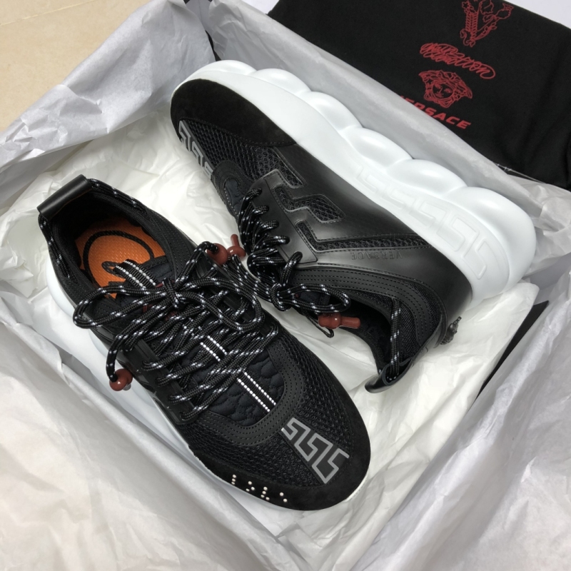 Buy Cheap Men's Versace Sneakers 18FW black elevator shoes #9109434 ...