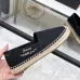 YSL women's espadrilles Flats Black/Gold/White/Pink #A44171