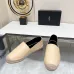 YSL women's espadrilles Flats Black/Gold/White/Pink #A44174