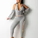 Designer Tie Wrap Top And Long Pant Sets