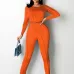 Reversible Skinny Tie Wrap T Shirt 2 Piece Pant Sets