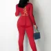 Reversible Skinny Tie Wrap T Shirt 2 Piece Pant Sets