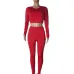 Reversible Skinny Tie Wrap T Shirt 2 Piece Pant Sets