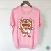 Women doraemon T-shirt Ice silk cotton Length 58cm Bust 88cm Shoulder 36cm Sleeve 21cm White/black/Pink #99902564