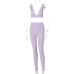 Hot goods 2021 summer hot selling women's wear new V-neck sports Yoga suit women's wholesale #999902416