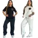 Luxury Louis Vuitton Inspired Monogram Tracksuit Set - Women's Comfortable &amp; Stylish Sportswear Ensemble with Iconic LV Pocket #A54158
