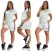 Sale Gucci Embossed Short Set with Contrast Side Panels #A47229