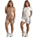 Sale Gucci Embossed Short Set with Contrast Side Panels #A47229
