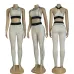 new fashion alo yoga sports vest pants running fitness waist-tightening women's clothing two-piece set #A47864