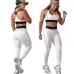new fashion alo yoga sports vest pants running fitness waist-tightening women's clothing two-piece set #A47864