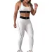 new fashion alo yoga sports vest pants running fitness waist-tightening women's clothing two-piece set #A47864