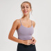 merillat halter sexy sports bra with chest pads gather and stereotype fitness camisole #999901195